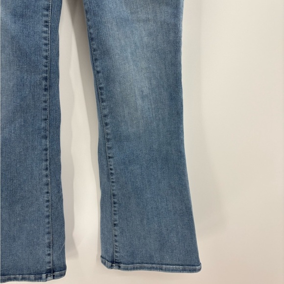 Frame Denim Stretch Cotton Le One Crop Mini Boot Casper Blue Jeans Size 26 - Picture 6 of 15